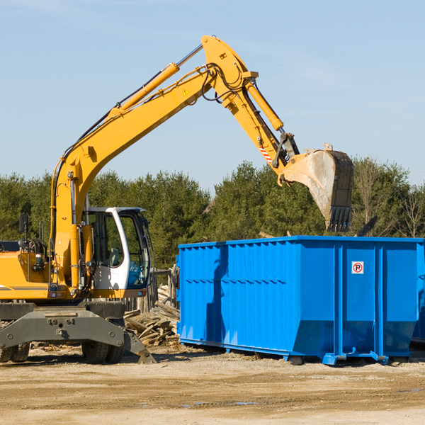 what size residential dumpster rentals are available in Winnebago